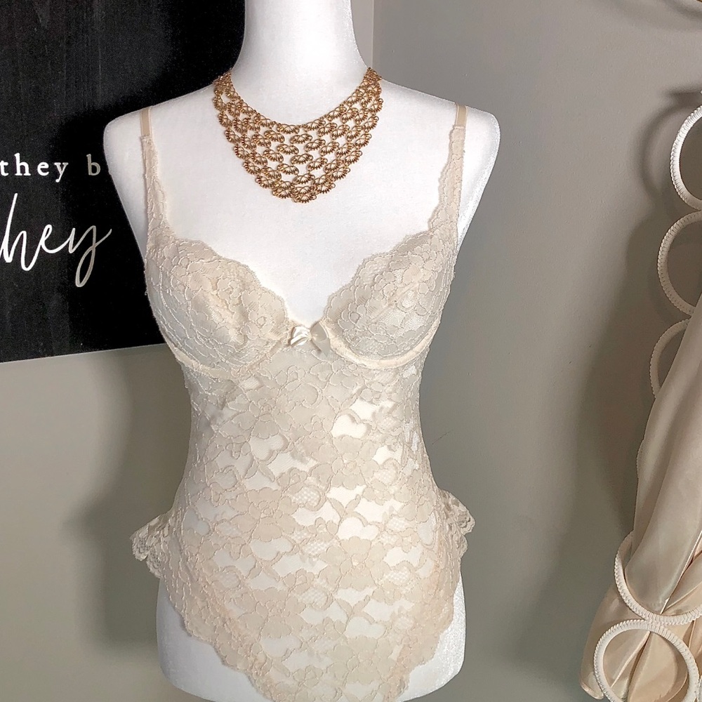 Gorgeous Lace Vintage Victoria Secret Bodysuit